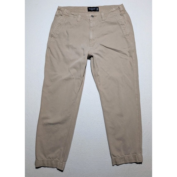 Abercrombie & Fitch Other - Abercrombie & Fitch Pants 34x30 Khaki Tan Straight Loose‎ Fit Chino